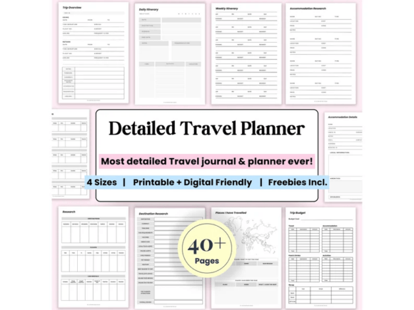 Download Travel Journal, Packing List, Itinerary - Packing list Collection