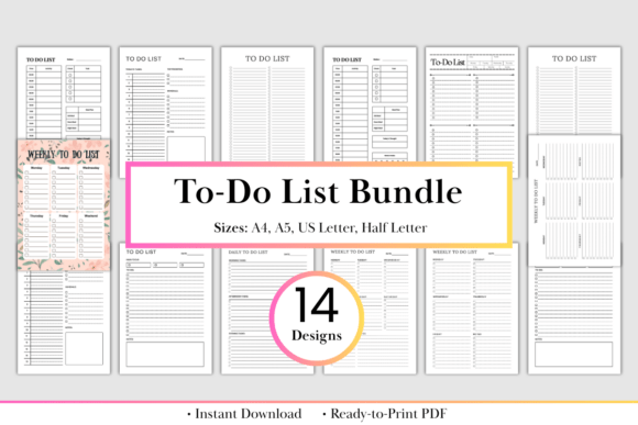 Download Ultimate to-Do List Bundle - Premium Resources