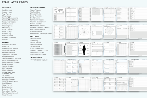 Download To Do List Digital Planner Blue Apple - Premium Bundle