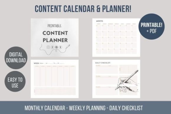 Download Monthly Printable Planner Calendar - Monthly printable planner Collection