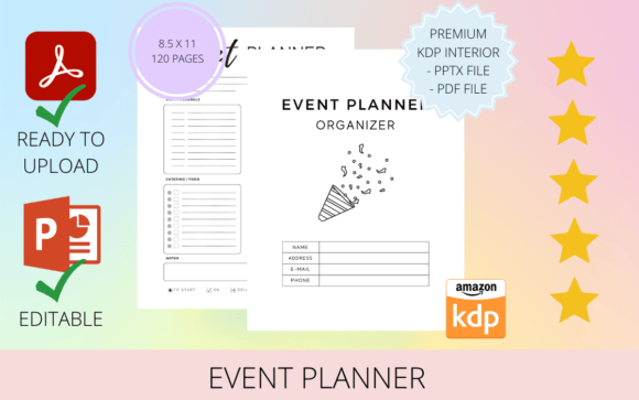 Download Event Planner Organizer KDP INTERIOR - Planner organizer Collection
