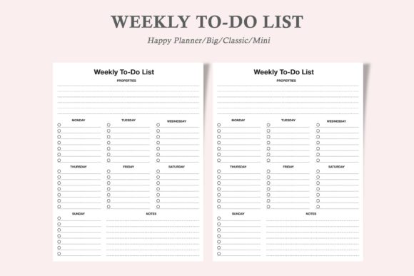 Download Weekly to-Do List,Weekly Schedule - Premium Resources