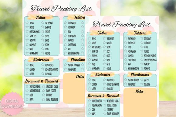 Download Printable Trip Packing List Download PDF - Packing list Collection